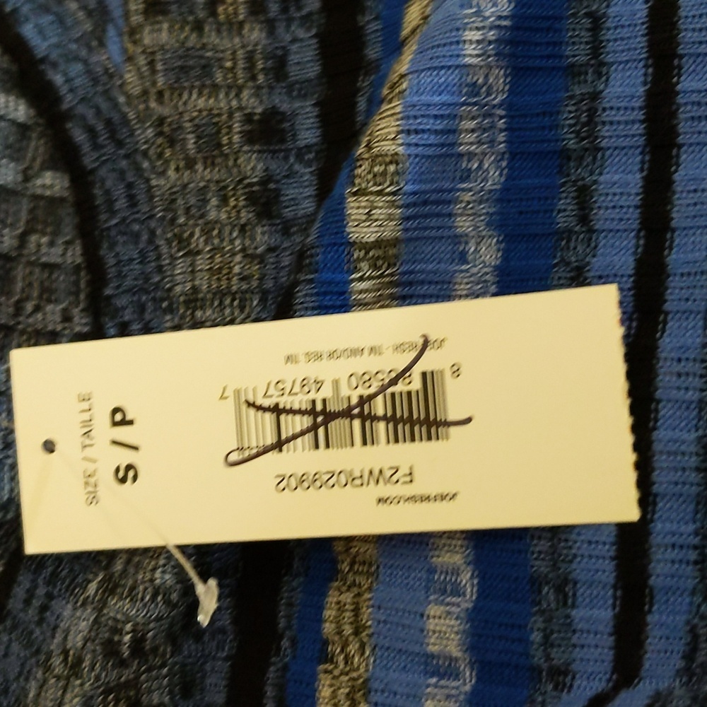 Joe Fresh| NWT Blue Striped Sleeveless Midi Stretch Dress - Picture 8 of 13